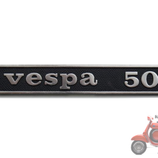 Schriftzug Vespa 50 hinten