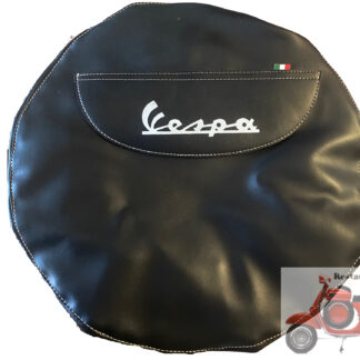 Reserveradabdeckung Vespa schwarz 9 Zoll