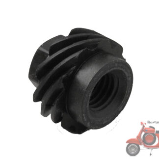 Schwarze Tachoschnecken-Welle mit 10 Zähnen und Linksgewinde  22,8mm Vespa 50 N L R S Special Et3 PK