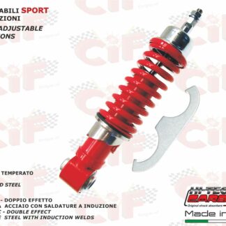 Vespa 50 Stoßdämpfer vorne einstellbar rot