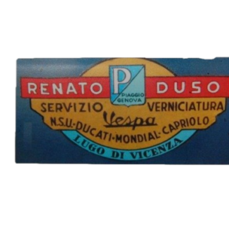 Vespa Aufkleber Renato Duso