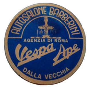 Aufkleber Vespa Autosalone Barberini