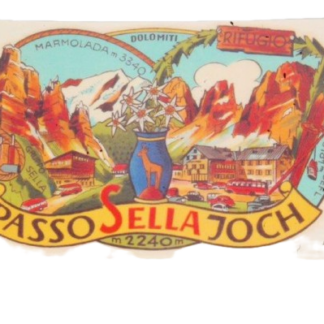 Aufkleber Vespa Passo Sella Joch