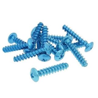 Schraubensatz 12 Stück Verkleidung - M6 30mm BLAU
