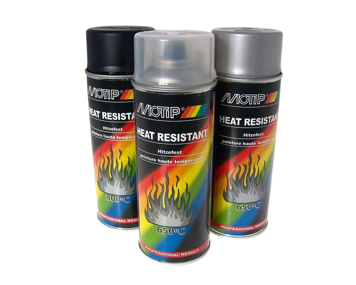 Auspufflack MOTIP - hitzebeständig - 400ml - Rostschutz SCHWARZ