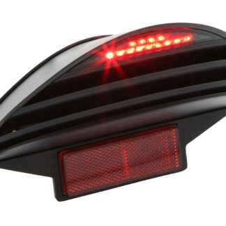 Rücklicht BCD RX LED schwarz mit ABE kompatibel für Yamaha Aerox, MBK Nitro 50 / 100, CPI Aragon, Hussar, Aprilia Rally Bremslicht