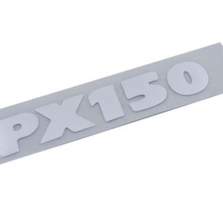 Schriftzug Aufkleber Sticker für Seitenhaube PX150 silber