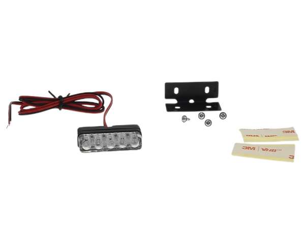 Kennzeichenbeleuchtung 12V LED weiß mit ABE Mini Micro universal Nummernschild Roller, Quad, Motorrad, Auto, Anhänger, Mofa, Moped