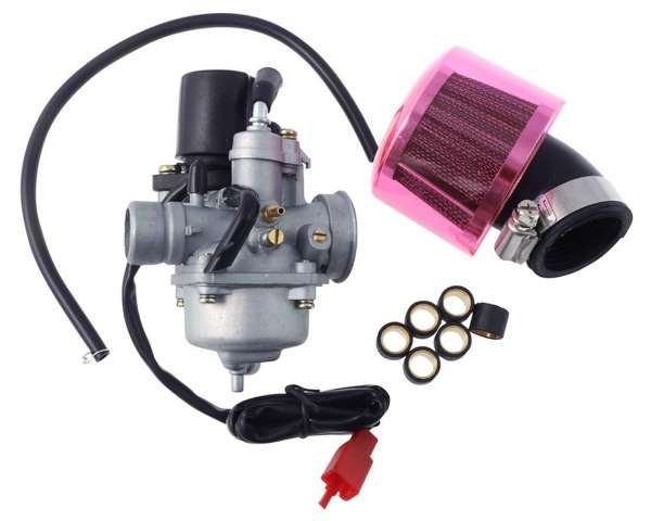 Vergaser Set ungedrosselt offen Sportluftfilter Variomatikgewichte 2-Takt für CPI, Keeway, Generic, 1E40QMB, Minarelli, Tuning, entdrosseln