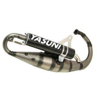 Auspuff YASUNI Scooter R Carbon 2-Takt für Minarelli stehend Yamaha BWS, Slider, MBK Booster, Stunt, Aprilia SR50