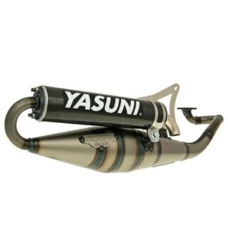 Auspuff YASUNI Scooter Z Carbon für Minarelli liegend 2-Takt