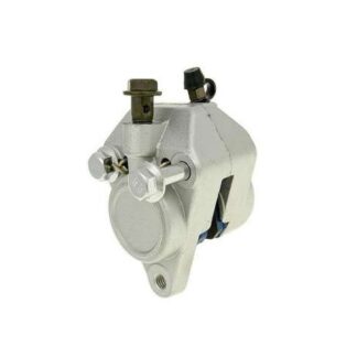 Bremssattel / Bremszange Bremse vorne silber komplett kompatibel für Derbi Senda, Gilera RCR Enduro, Rieju MRX, RR, Spike X, Yamaha DT 50 R SM