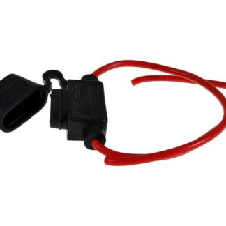 Sicherungshalter mit Kabel für Flachsicherungen kompatibel für Scooter, Roller, Moped, Vespa, Lambretta Motorrad, Universal Ersatz Sicherungshalter