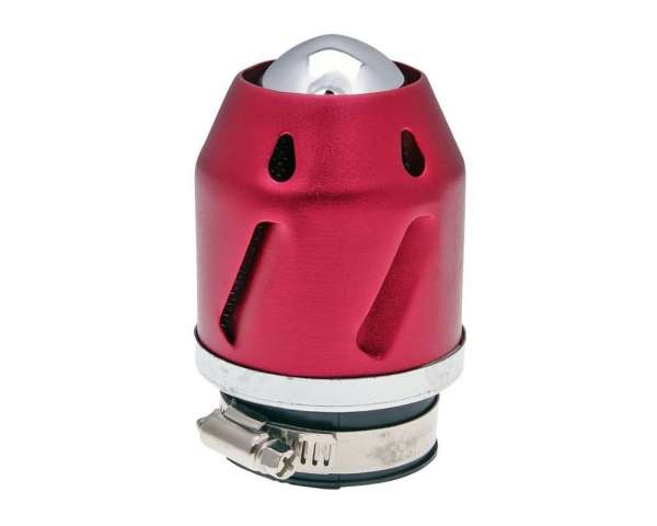 Luftfilter Grenade versch. Ausführungen GERADE, 35/42MM, ROT