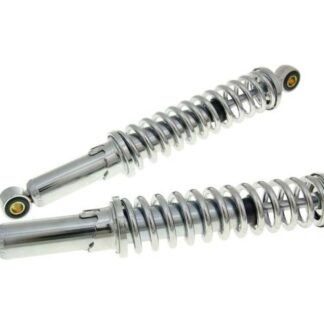 Stoßdämpfer Set 300mm verstellbar Chrom für Puch