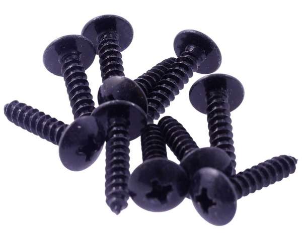 Blechschraube Kreuzschlitz Set 4,0x20 schwarz 10 Stück
