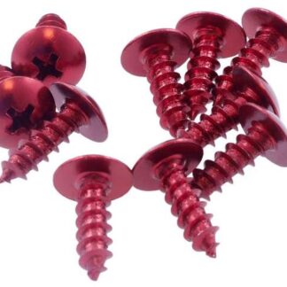 Schrauben Verkleidung kreuz rot eloxiert 5x12mm 10 Stück