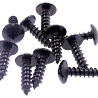 Blechschrauben Satz Set M5 Kreuz Schwarz 5x20mm 10 Stück Motorrad, Roller, Quad, Moped, Enduro Verkleidung universal