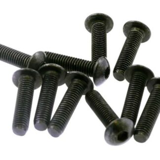 Schraube Sechskant schwarz metrisch M5x20mm 10 Stück