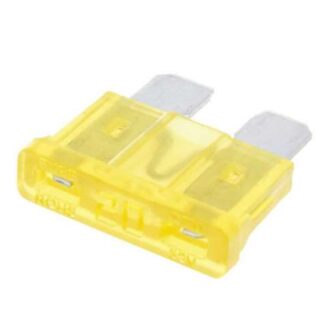 Flachstecksicherung 19,2mm 20A gelb