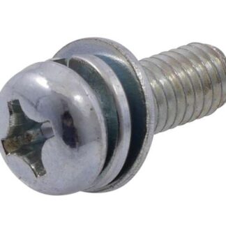 Schraube Metrisch Kreuzschlitz M6x16 / Federring und Scheibe