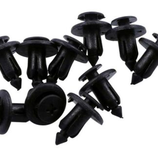 Schraube PVC Kunststoff schwarz 6mm 10Stück