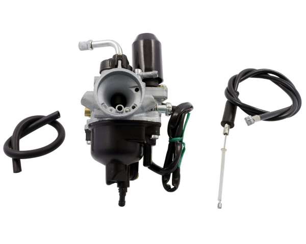Vergaser 12mm Ersatz E-Choke kompatibel für Piaggio, Gilera, 50ccm Roller Scooter 2-Takt Aprilia Adly Baotian Benelli CPI Derbi Explorer