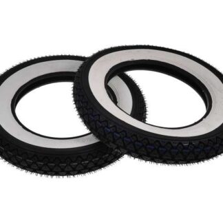 Weißwandreifensatz Reifen 2x KENDA 3.00-10 K333 4PR 42J