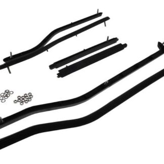 Trittleistensatz hinten UNI AUTO 6-teilig schwarz für Lambretta DL / GP 125 150 200 Fußleisten Set Kit
