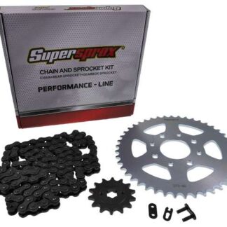 Kettensatz Performance KIT Stahl SUPERSPROX 520 Teilung 45 / 14 Zähne kompatibel für KTM Duke 125ccm (2011-2013) 4-Takt Ersatz Moped Motorrad Kettensatz Ritzel