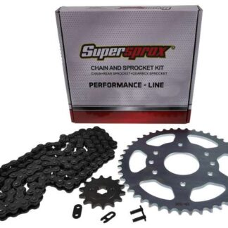 Kettensatz Performance KIT Stahl SUPERSPROX 520 Teilung 45 / 14 Zähne kompatibel für KTM Duke 125ccm (2014-2023) 4-Takt Ersatz Moped Motorrad Kettensatz Ritz