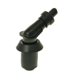 Zündkerzenstecker 120 Grad schwarz entstört, universal, passt für GY6 Roller, Scooter, Maxiscooter