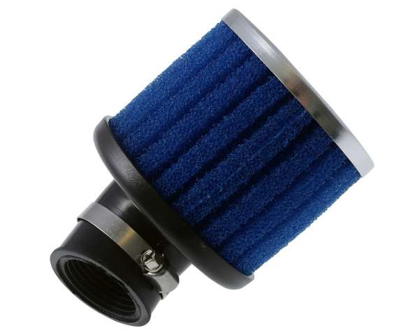 Luftfilter POLINI Special Air Box lang 30 Grad blau 32MM
