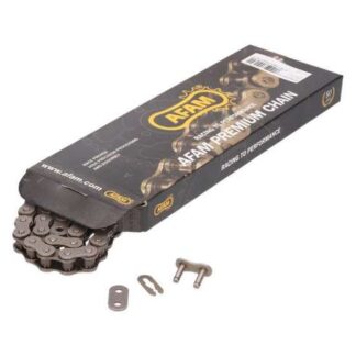 Kette AFAM schwarz 420 M x 140 mit Kettenschloss Clipschloss AR Antriebskette Moped für Derbi Senda 50, Racing, X-Treme