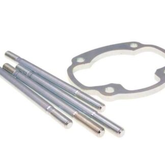 Zylinderfußspacer POLINI Big Evolution 5mm 2-Takt kompatibel für Minarelli liegend AC, LC 85mm Pleuel Adapter Dichtung Yamaha Aerox, MBK Nitro