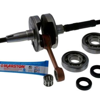 Kurbelwelle + Lagersatz + Dichtmasse kompatibel für Piaggio AC, LC