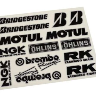 Aufklebersatz Sponsorkit 2x24cm Bridgestone Motul NG Brembo