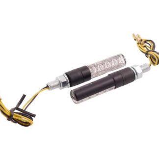 Blinker Stick II LED schwarz Mini klein universal E-Nummer Motorrad Moped Mofa Roller Scooter
