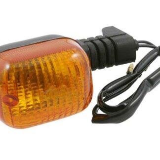 Blinker DUC Style Motorrad schwarz gelbes Glas vorne rechts oder hinten links