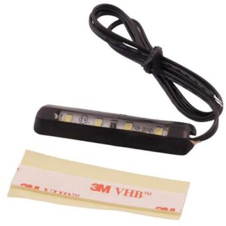 Kennzeichenbeleuchtung 12V LED weiß Mini Micro Nummernschild biegbar universal Roller Quad Motorrad Auto Anhänger Mofa