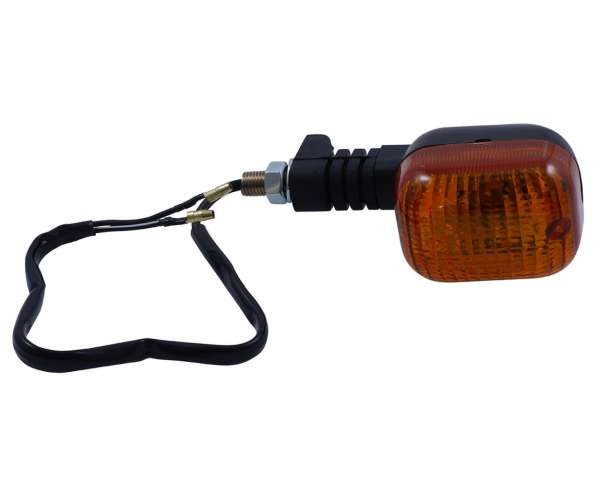 Blinker SHIN YO Duc Style, schwarz 12V, M10 vorne rechts oder hinten links Universal Roller, Motorrad, Quad, Moped