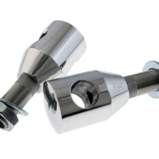 Riser Alu / Lenkerhalter, poliert, 40mm, 1 Zoll, mit Kabelinnenführung, Motorrad