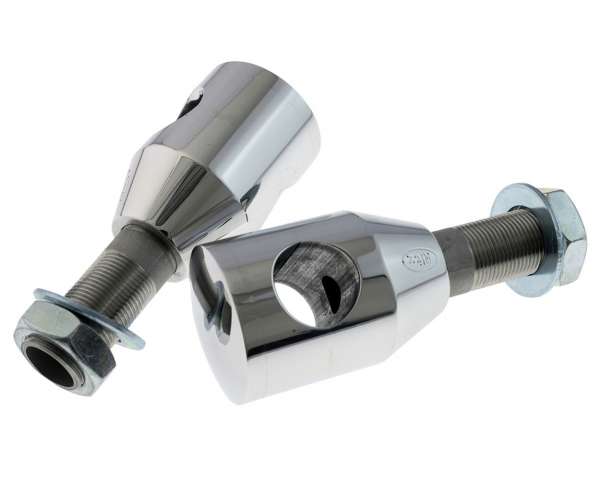 Riser Alu / Lenkerhalter, poliert, 40mm, 1 Zoll, mit Kabelinnenführung, Motorrad