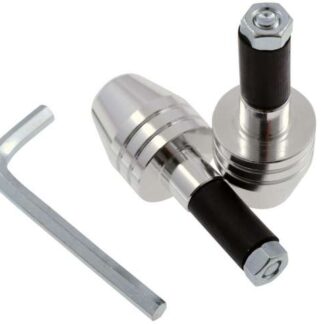Lenkergewichte Alu/silber, für Alulenker, Paar, Motorrad