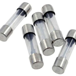 Glassicherung 25mm (20 Amp), 5er Pack 25x6mm