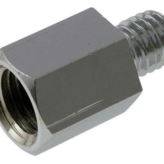 Spiegeladapter Chrom von Loch M10 Rechts auf Bolzen M8 Rechts