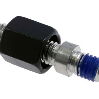 Spiegeladapter M8 x 1.25 auf M8 x 1.25mm Rechtsgewinde, schwarz, Adapter Spiegel