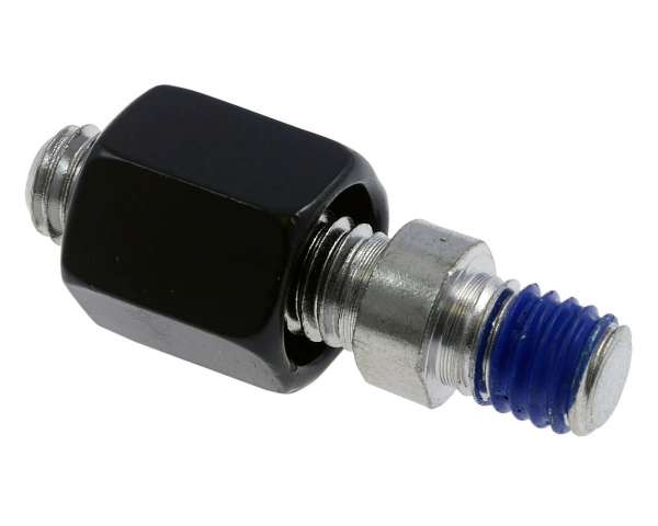 Spiegeladapter M8 x 1.25 auf M8 x 1.25mm Rechtsgewinde, schwarz, Adapter Spiegel
