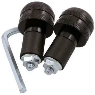 Lenkergewichte Alu/schwarz, gerändelt für Stahllenker Paar