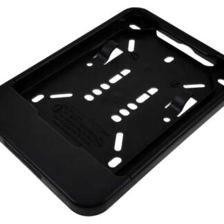 Nummernschildhalterung Click Verstärkung schwarz, 135x110mm Ersatz Mofa Kennzeichenhalterung